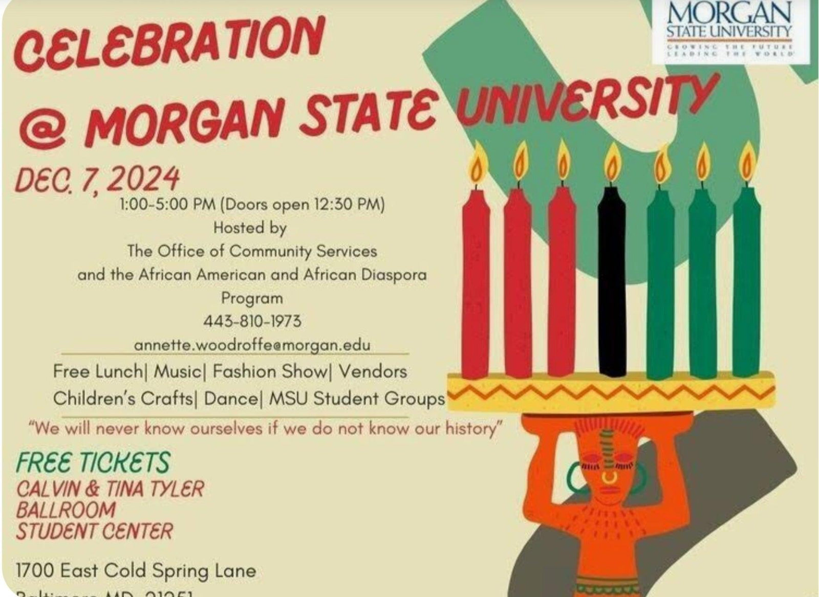 Pre-Kwanzaa Celebration @ Morgan State - Ase Origins