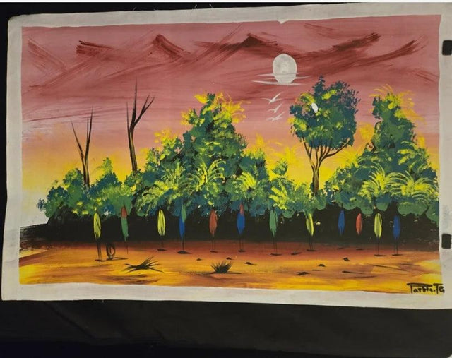 Large African Village Painting #65 - Ase Origins