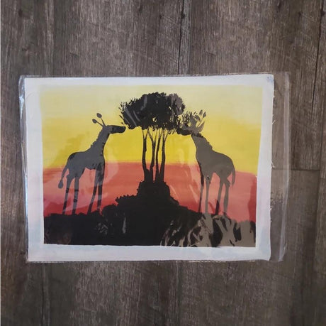 Small Giraffes Painting #4 - Ase Origins