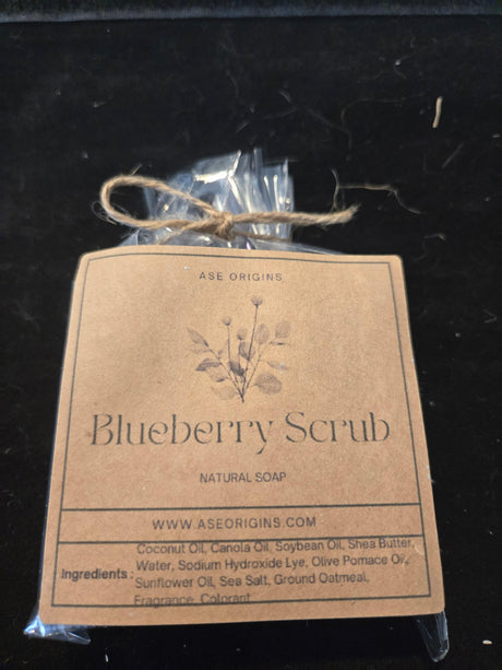 Blueberry Scrub Soap - Ase Origins