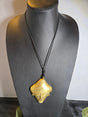 Brass Mask Pendant Necklace - Ase Origins