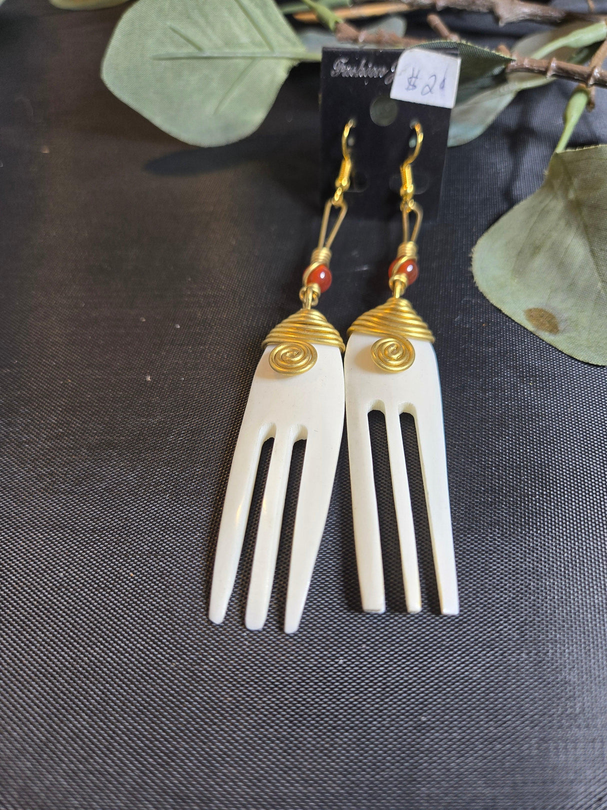 Brass and bone Earrings - Ase Origins