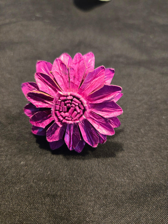 Leather Flower Ring - Ase Origins