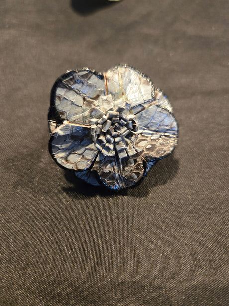 Leather Flower Ring - Ase Origins