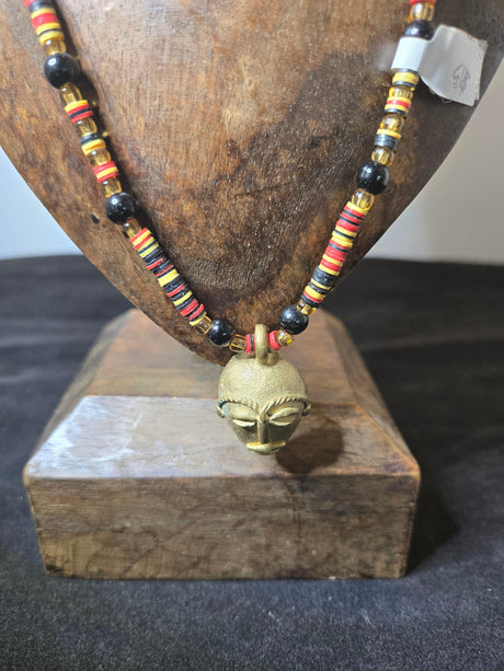 African Mask Necklace - Ase Origins