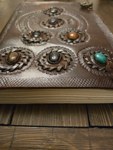 Leather Seven Chakras Journal