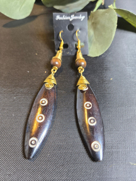 Brass and bone Earrings - Ase Origins