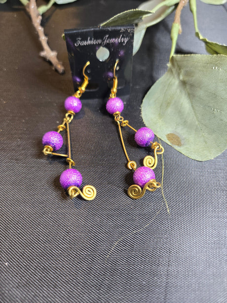 Brass and bead Earrings - Ase Origins