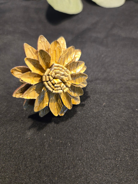 Leather Flower Ring - Ase Origins