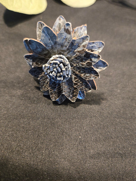 Leather Flower Ring - Ase Origins