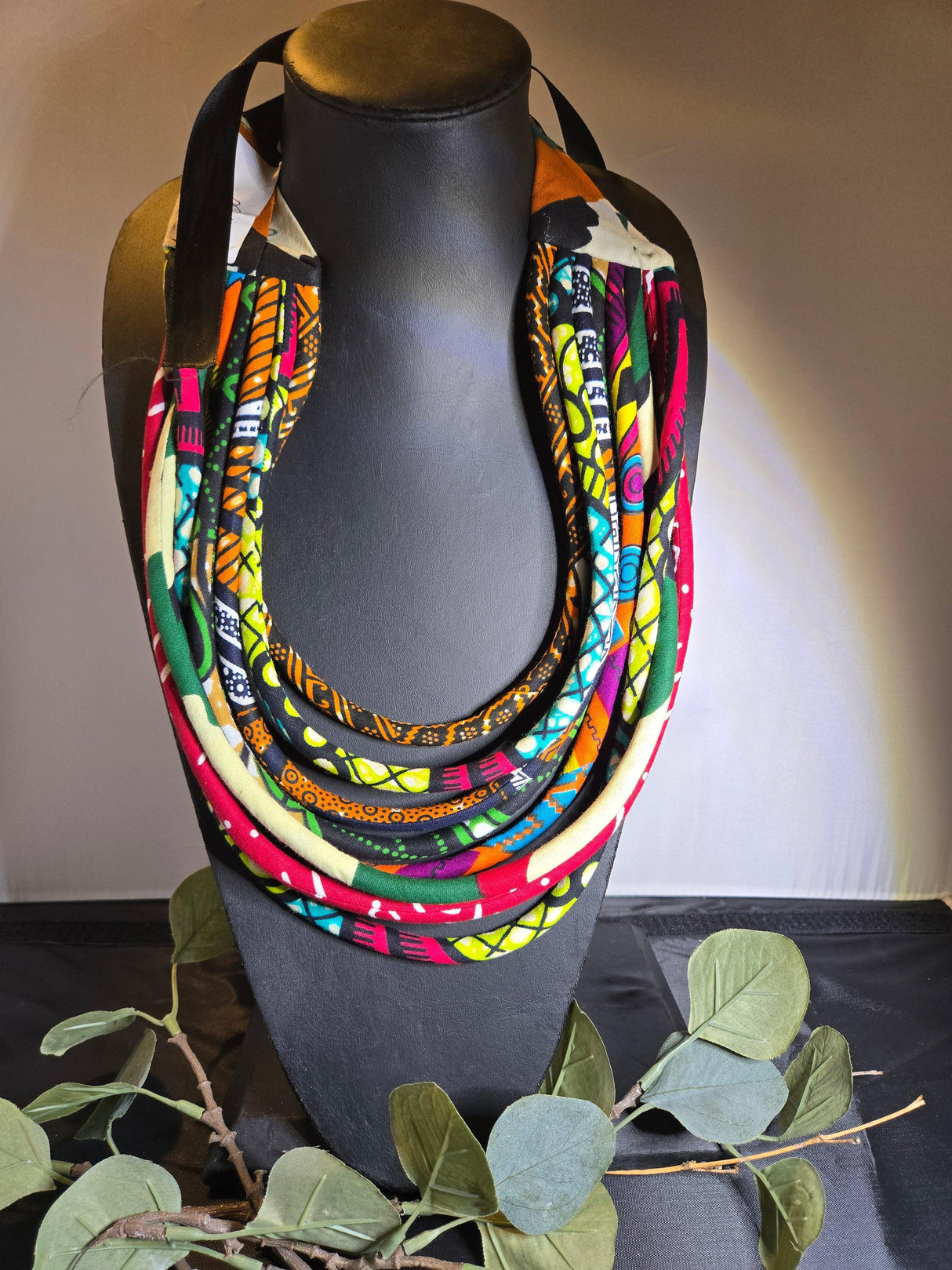 Multi Strand Fabric Necklace - Ase Origins