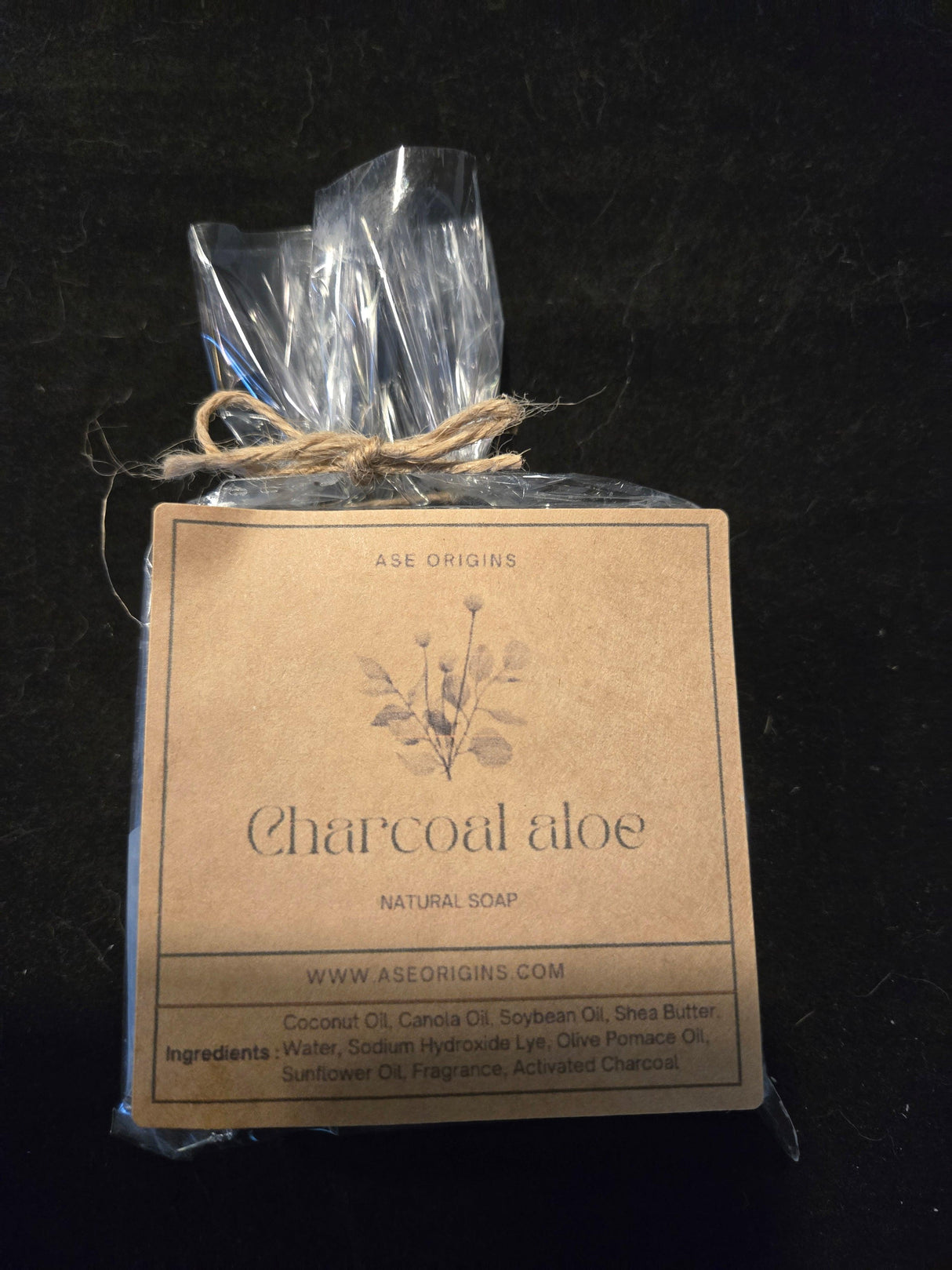 Charcoal Aloe Soap - Ase Origins