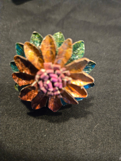 Leather Flower Ring - Ase Origins