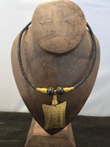 Brass Pendant Choker - Ase Origins