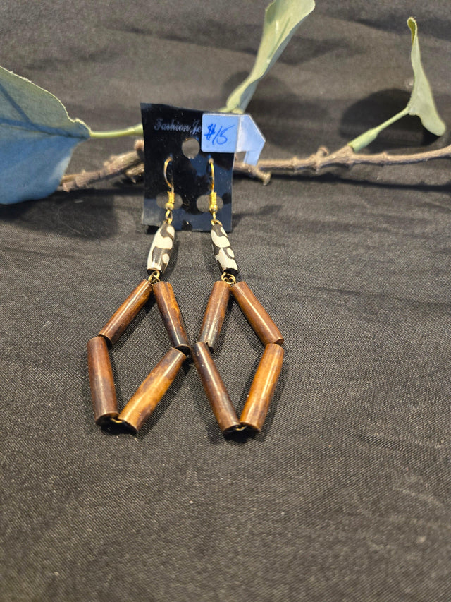 Brass and bone Earrings - Ase Origins