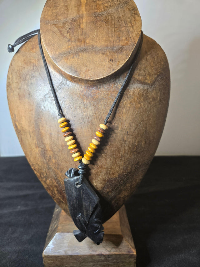 African Mask Necklace - Ase Origins