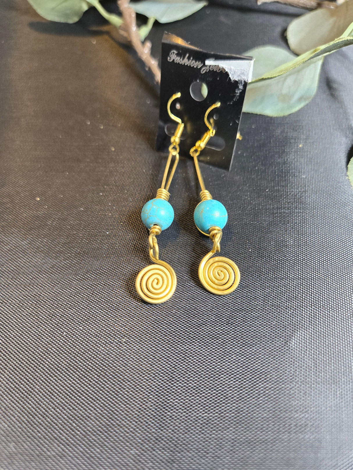 Brass and bead Earrings - Ase Origins