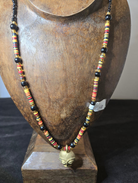 African Mask Necklace - Ase Origins