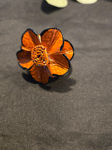 Leather Flower Ring - Ase Origins