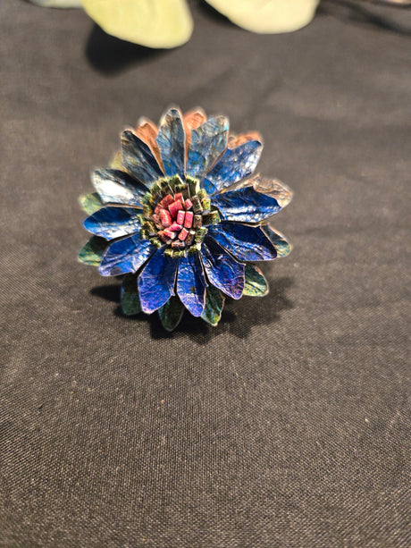 Leather Flower Ring - Ase Origins