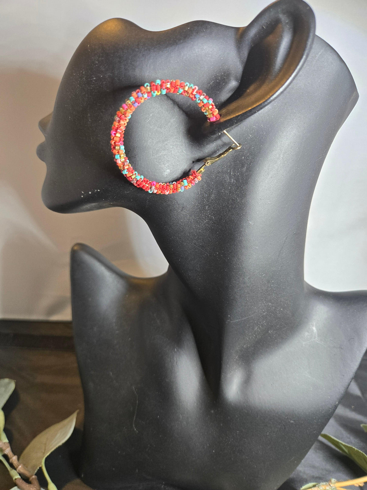 Beaded Hoops Earrings - Ase Origins